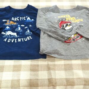 3/$12 - 2T Garanimals Arctic Adventure and Snow Penguin long sleeve shirts